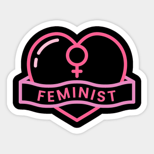 feminist love symbols Sticker